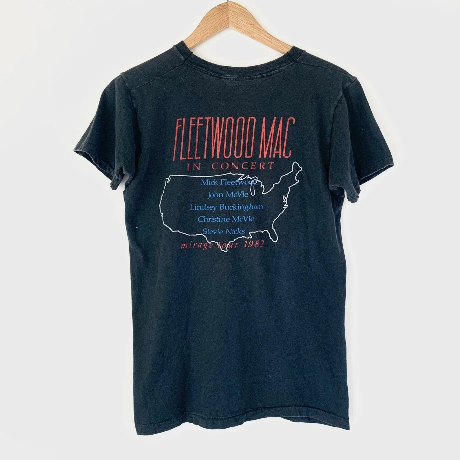 1982 Fleetwood Mac "Mirage" Tour Vintage Tee Shirt - Image 2