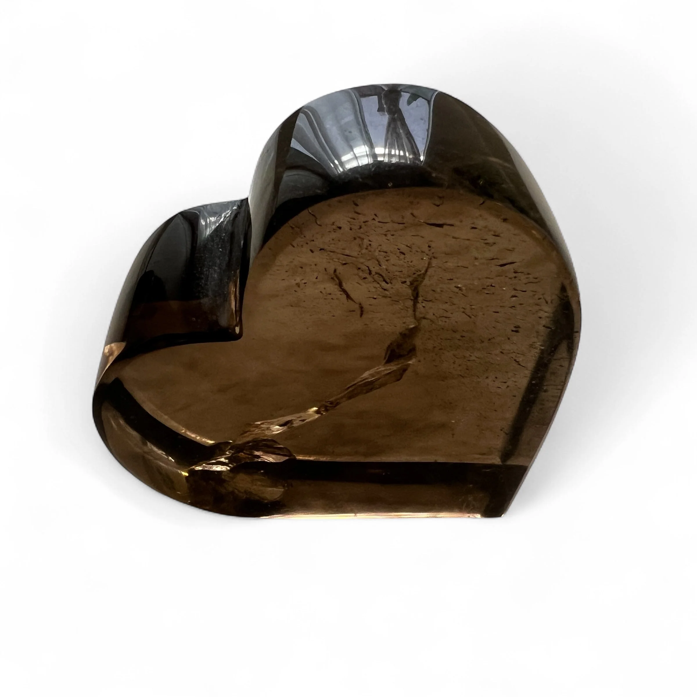 2.5" Smoky Quartz Heart