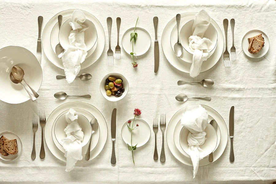Abbesses 3-piece place setting - Blue - Image 11