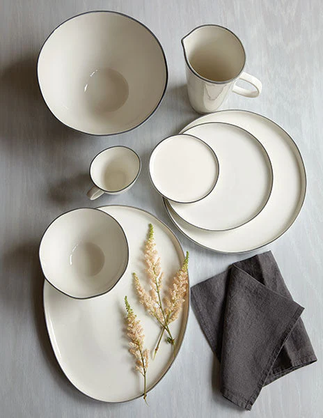 Abbesses 4-piece place setting - Grey - Image 7