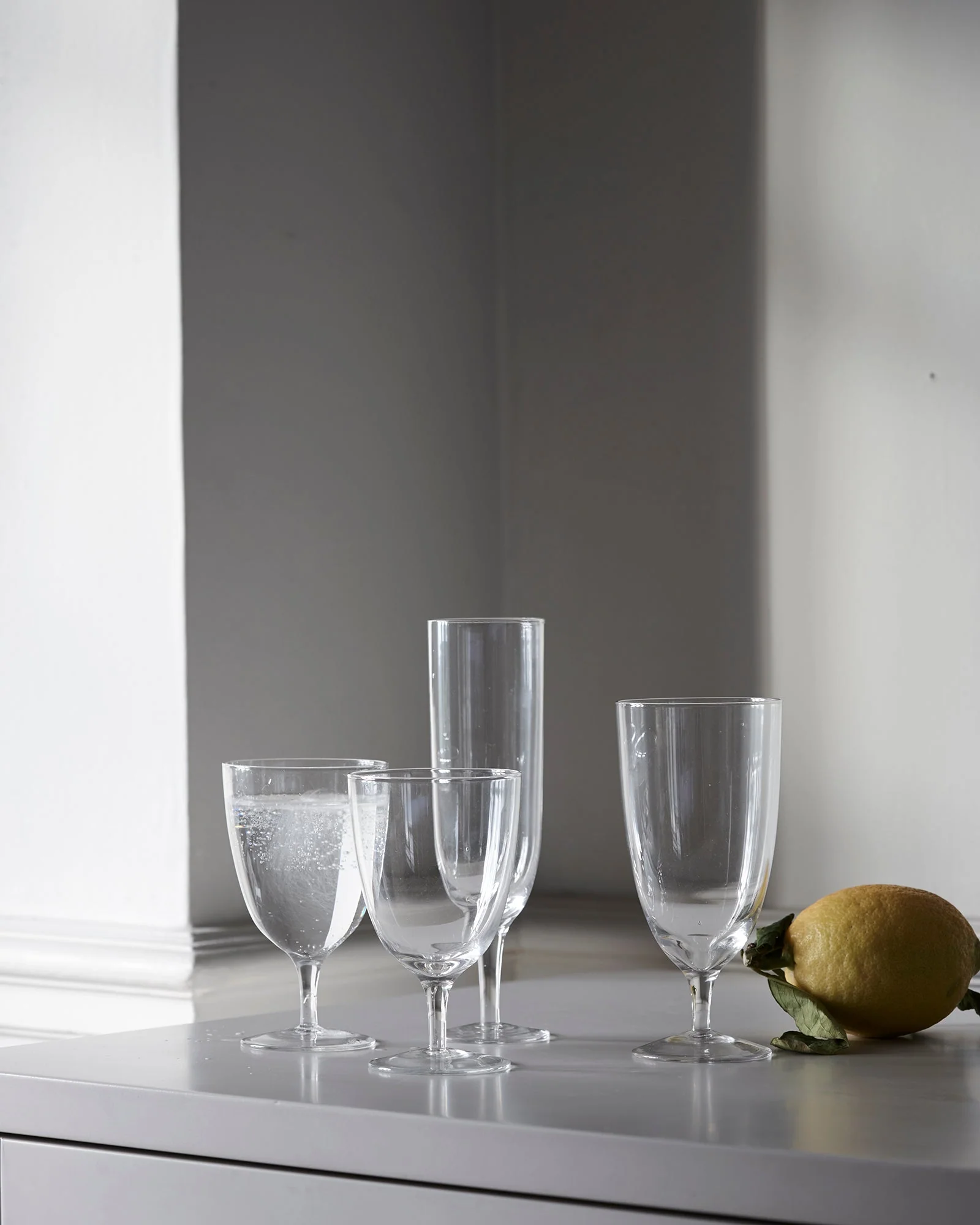 Amwell Water Glass in Clear- Set of 4 - Image 4
