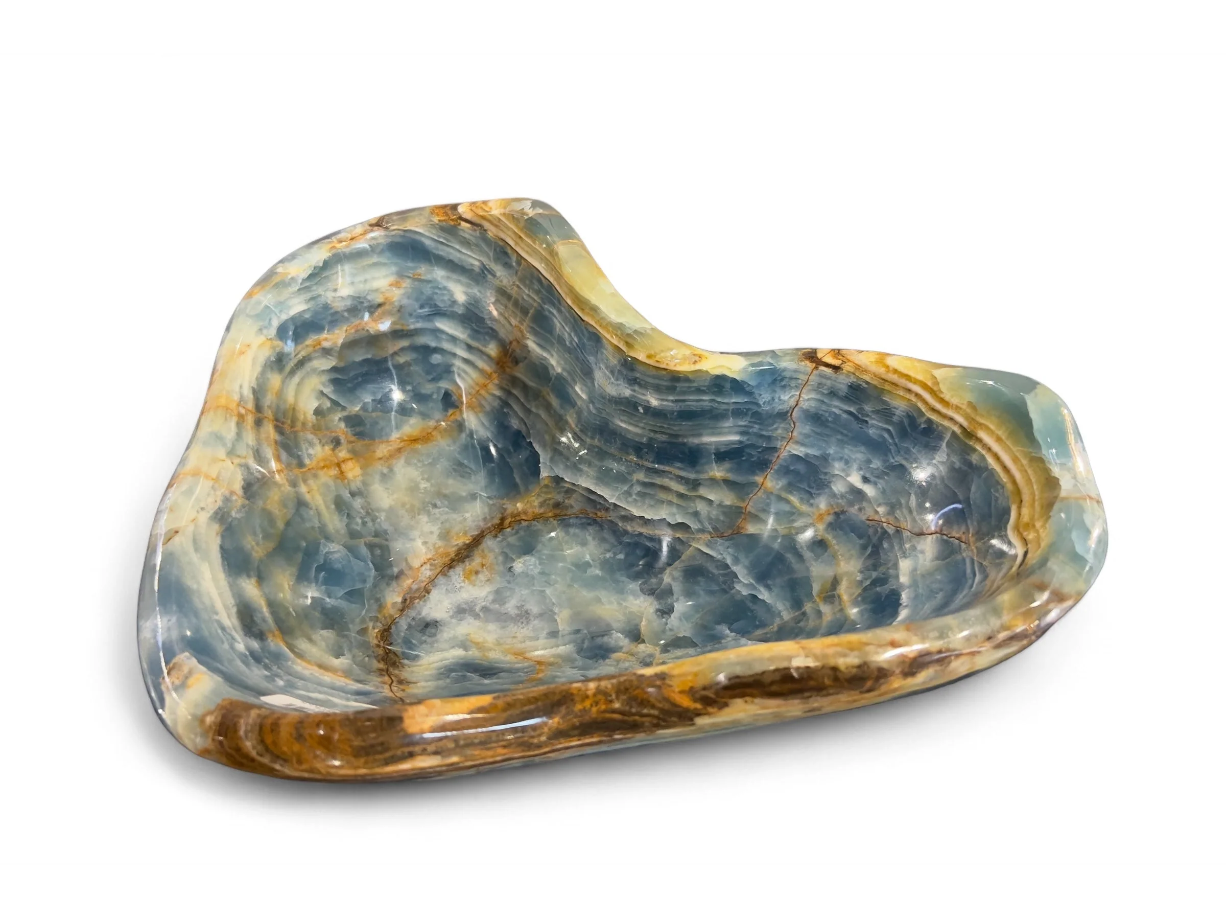 Blue Onyx Bowl from Argentina - Image 2