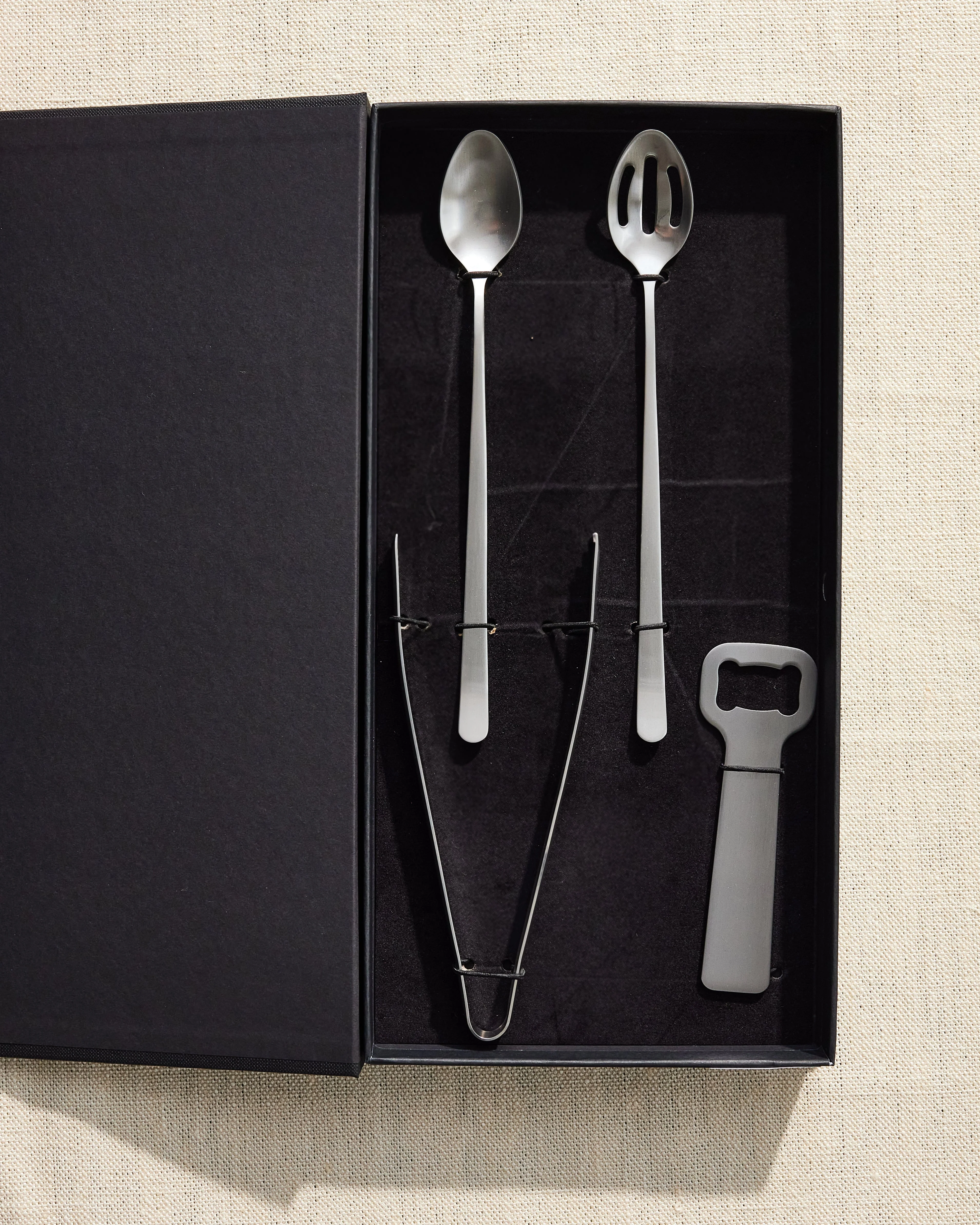 Canvas Classic 4-Piece Bar Accessory Gift Set in Brushed Stainless Steel - Image 2