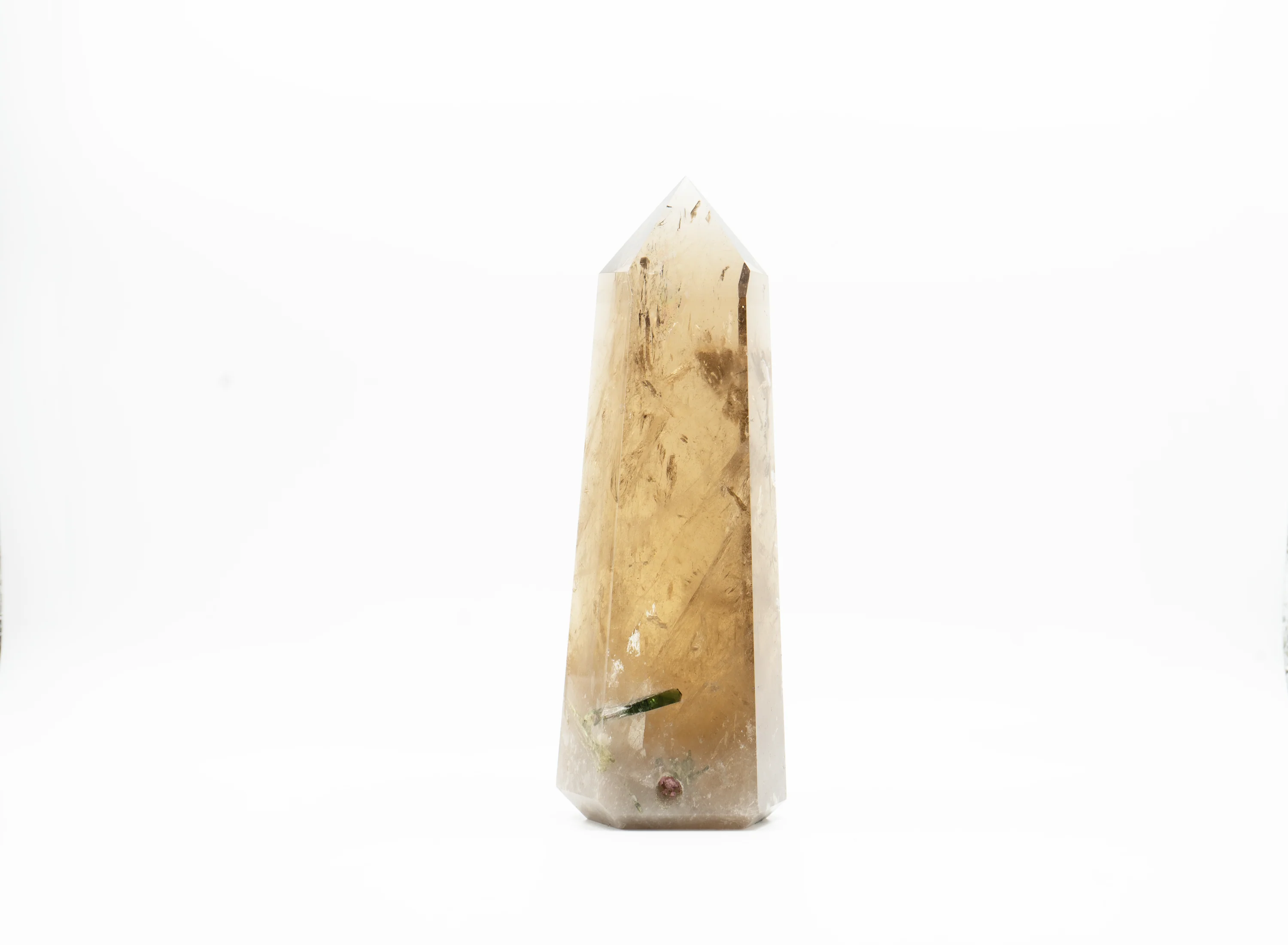 Citrine Tower with Tourmaline Inclusions - Image 2