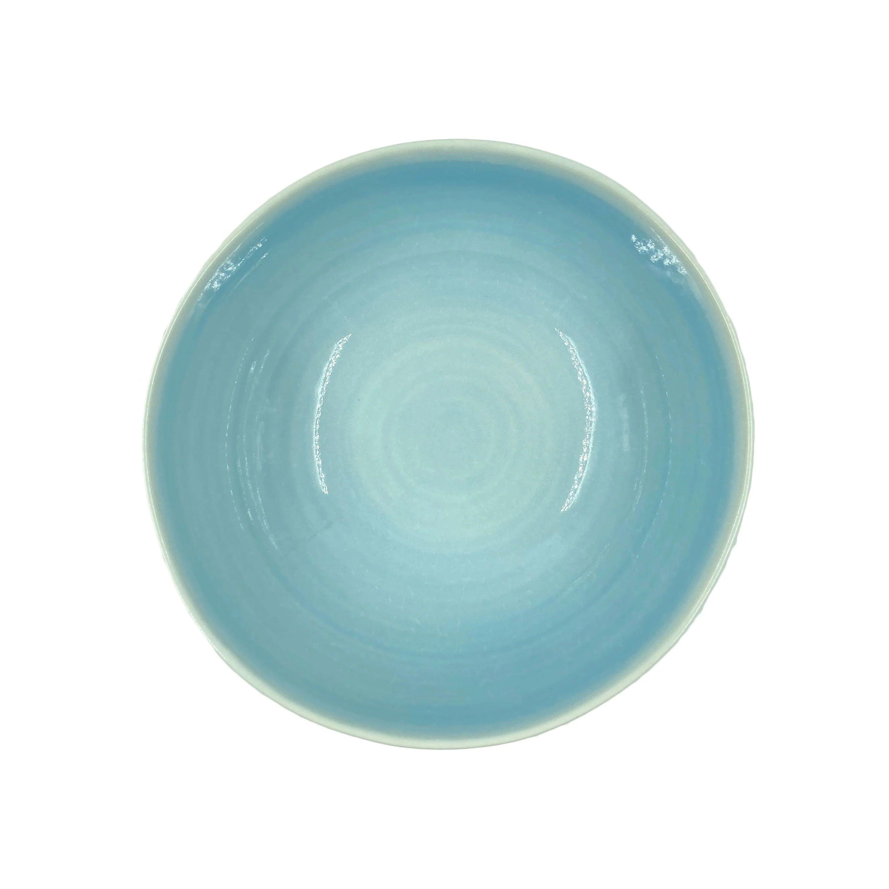 Lines Cereal Bowl - White/Blue - Set of 4 - Image 2
