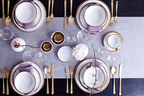 Dauville 3-Piece Service for 1 - Gold - Image 5