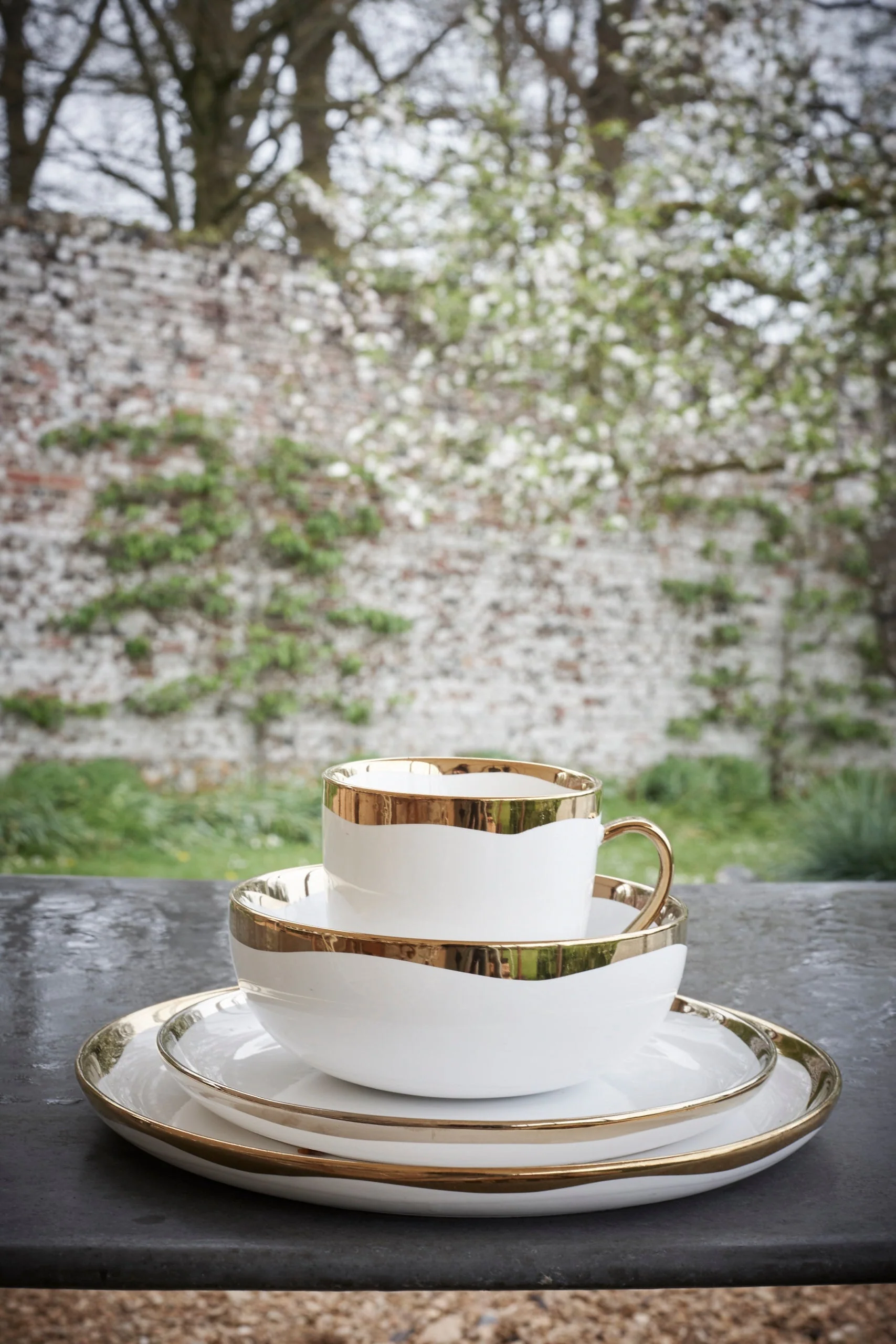 Dauville Mug in Gold - Set of 4 - Image 4
