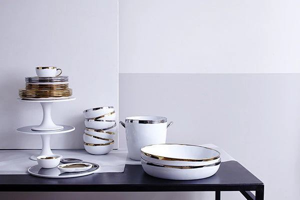 Dauville Salad Plate in Platinum - Set of 4 - Image 2