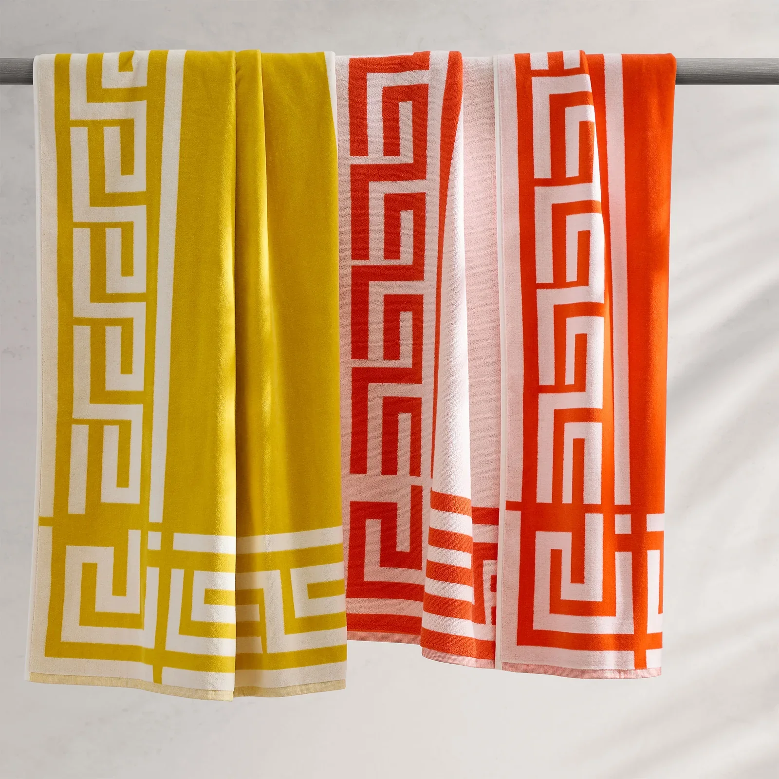Greek Key Frame Beach Towel - Image 5