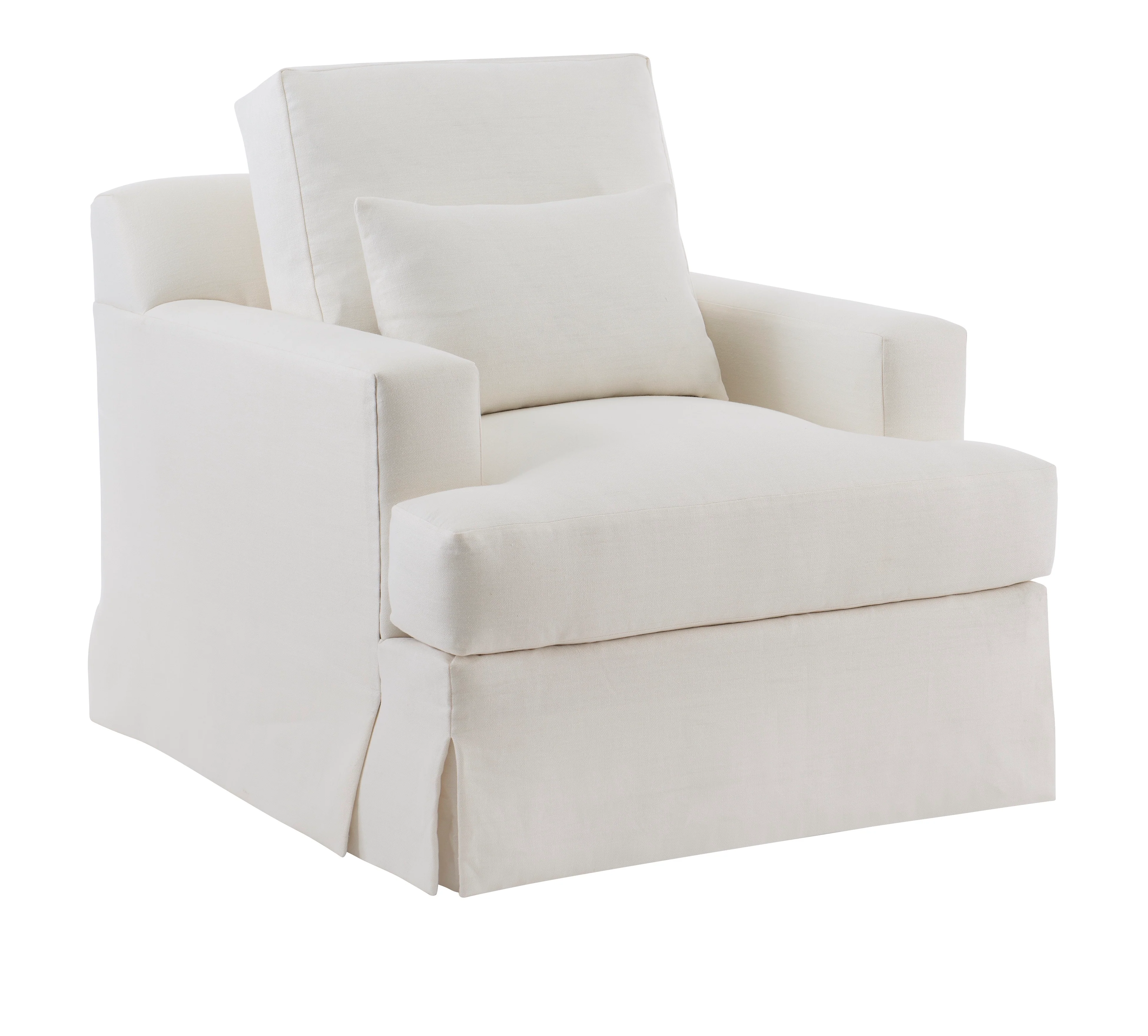 Jacques Skirted Swivel Chair - Image 3