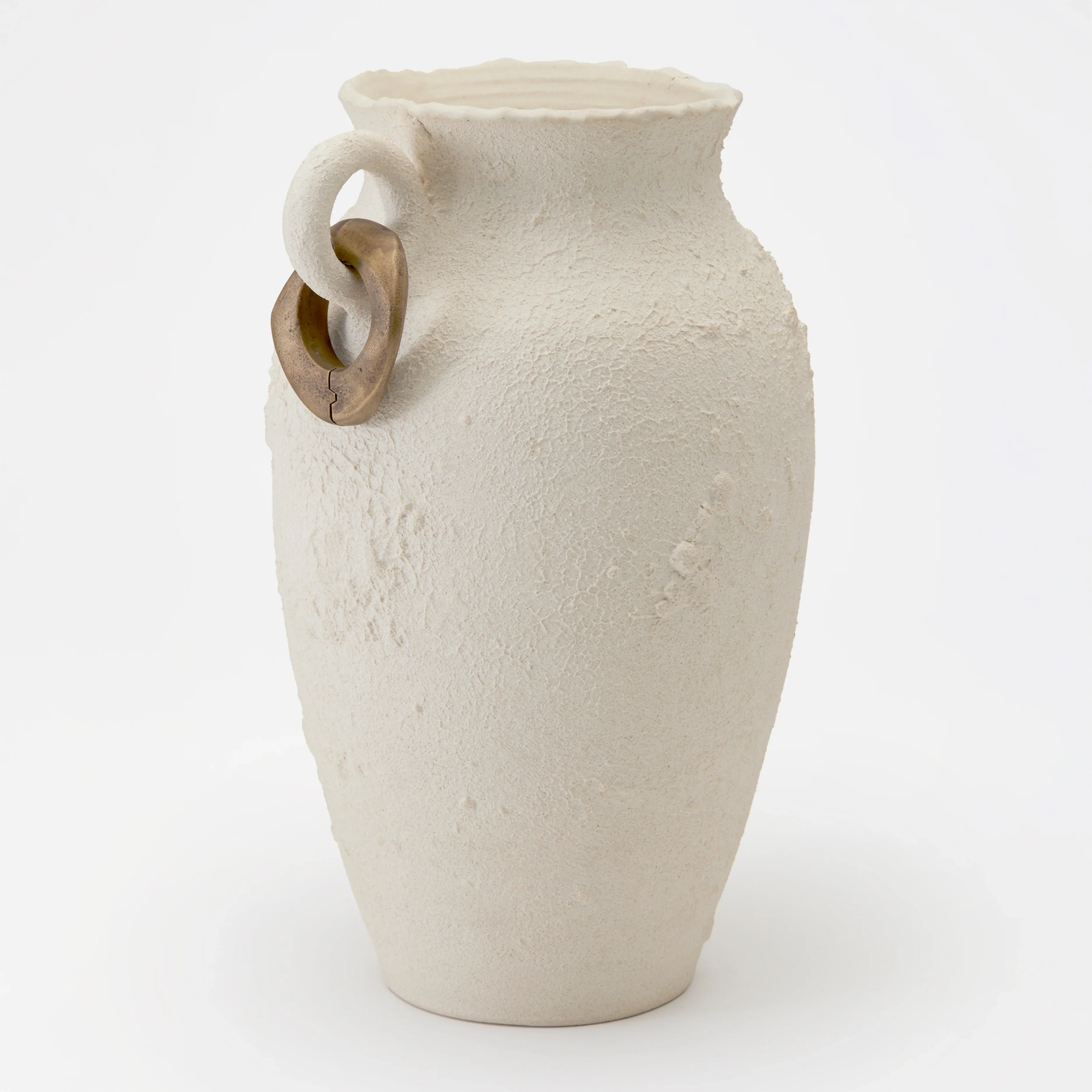 Julia Vase with Metal Ring