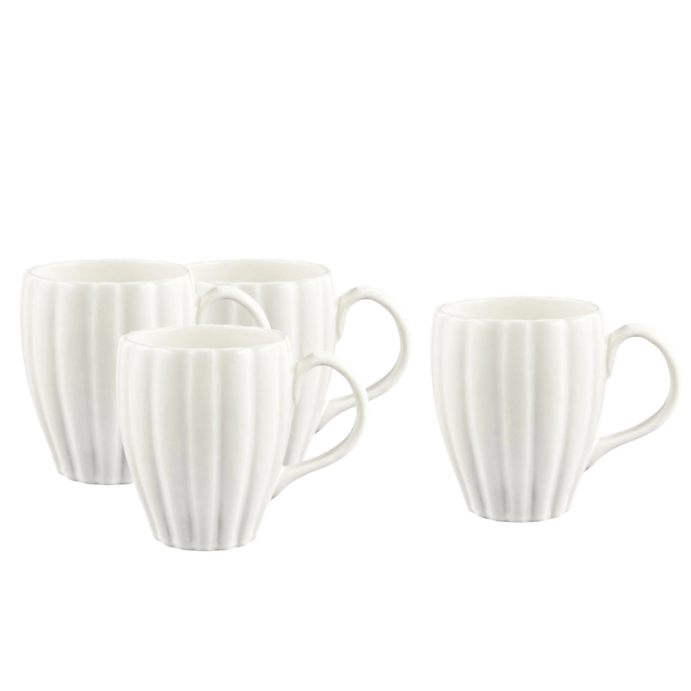 Lafayette Pearl White Coffee Mug - Set of 4 - Image 5