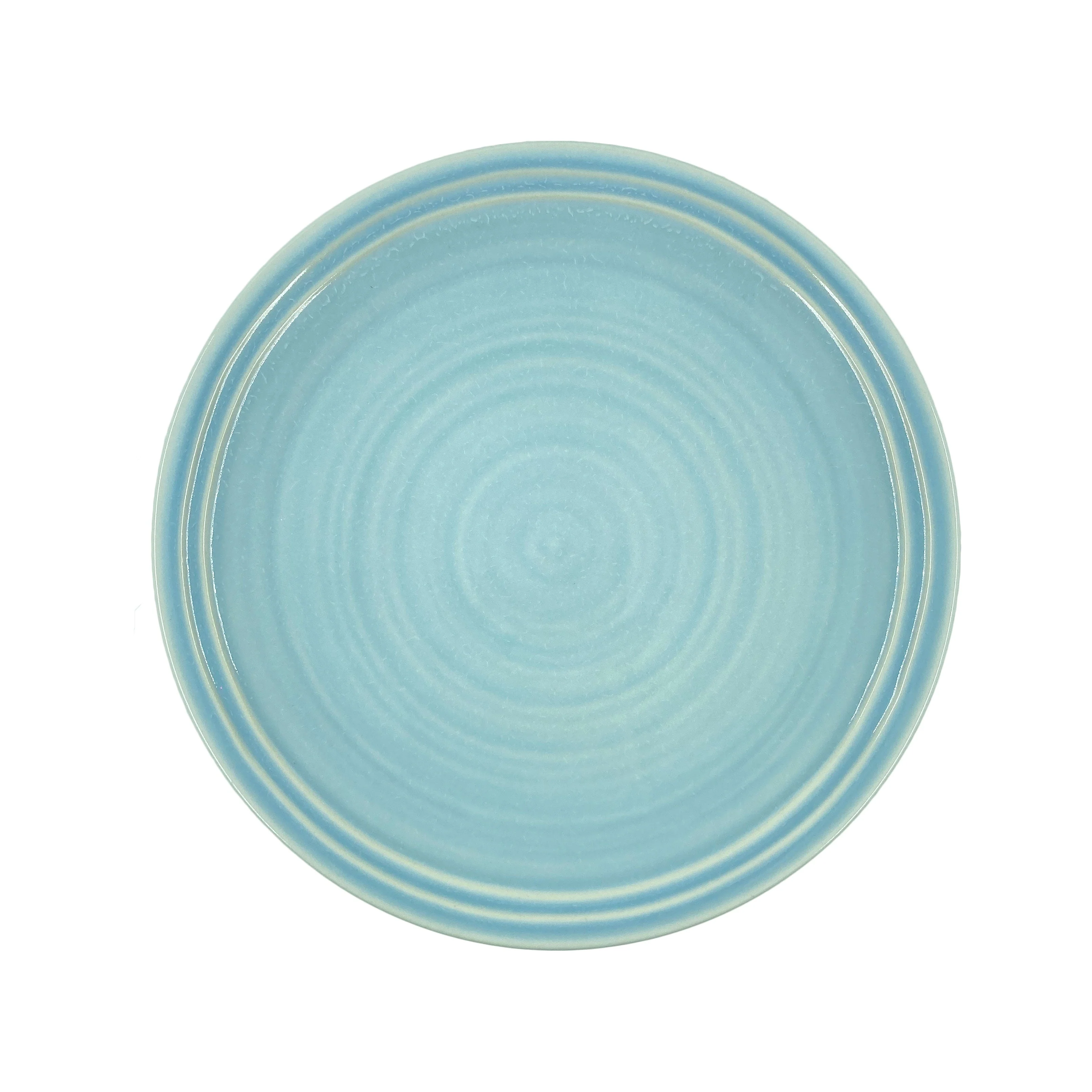 Lines 16-piece Place Setting- White/Blue - Image 5