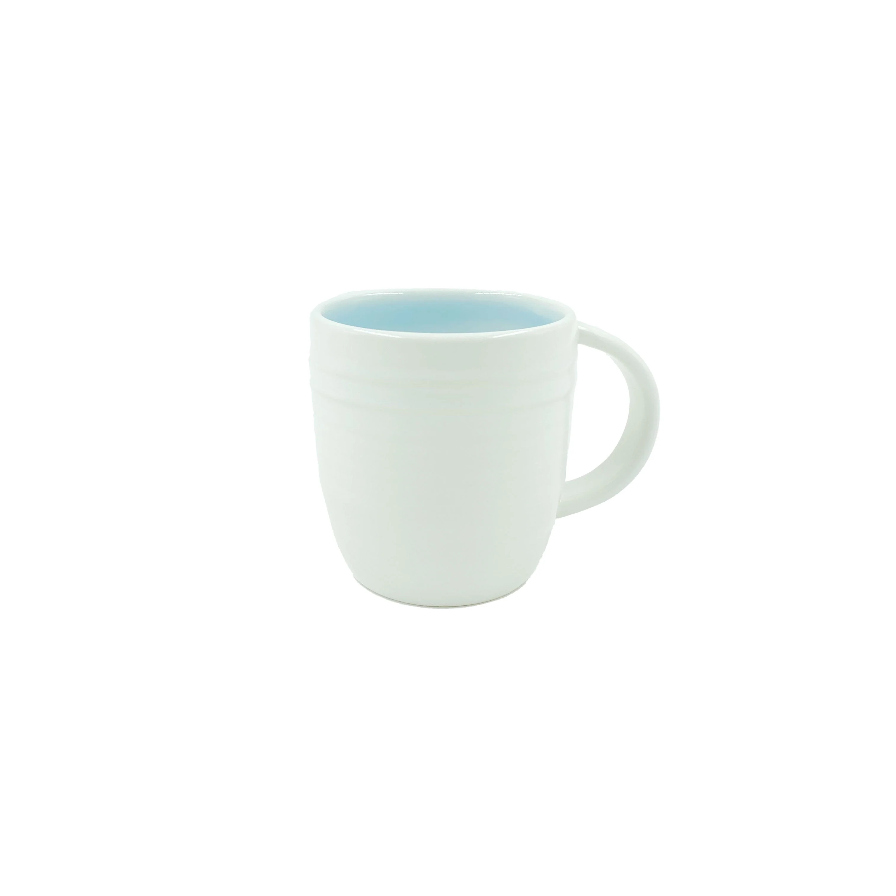 Lines 16-piece Place Setting- White/Blue - Image 6