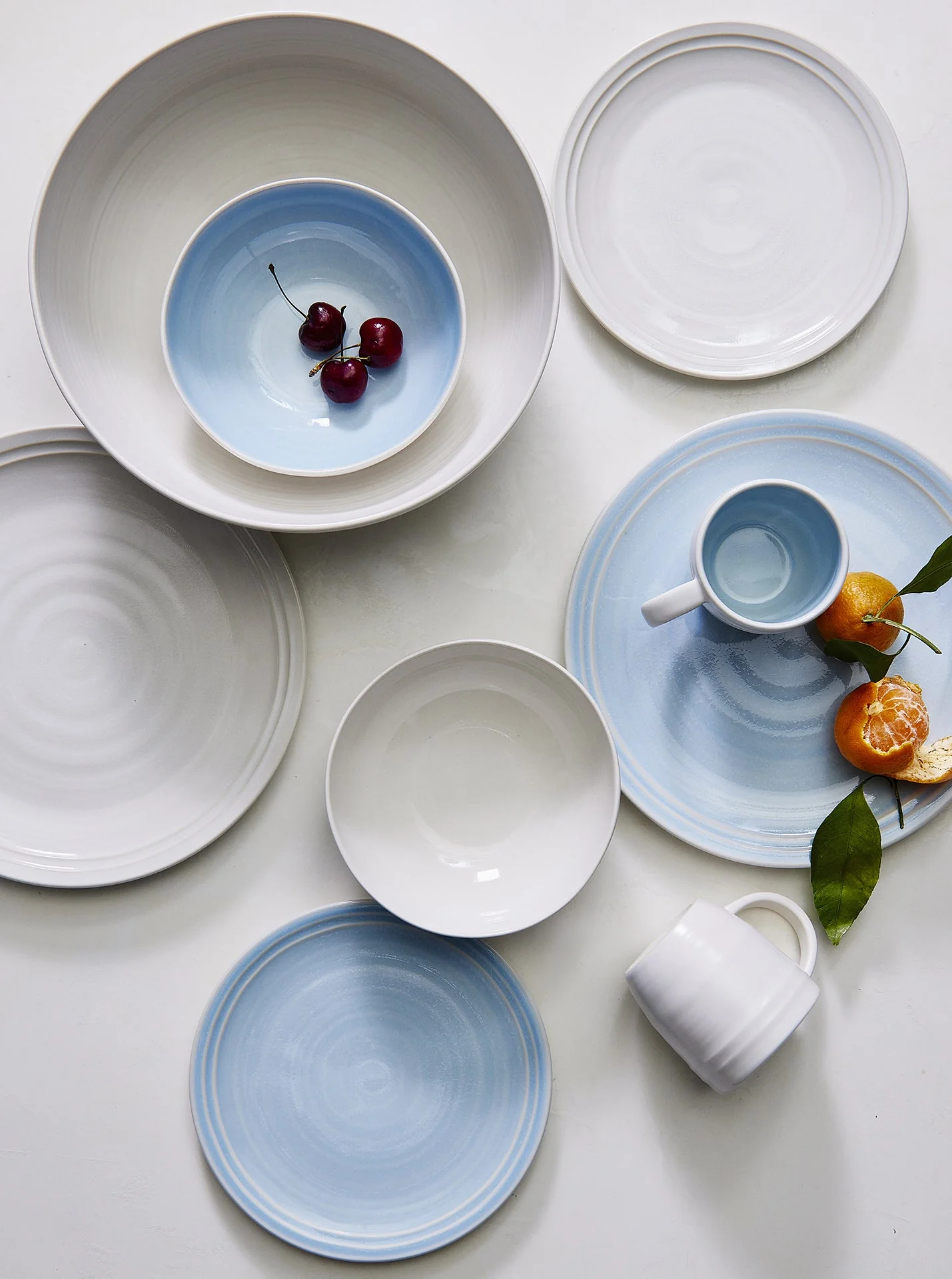 Lines Cereal Bowl - White/White - Set of 4 - Image 3