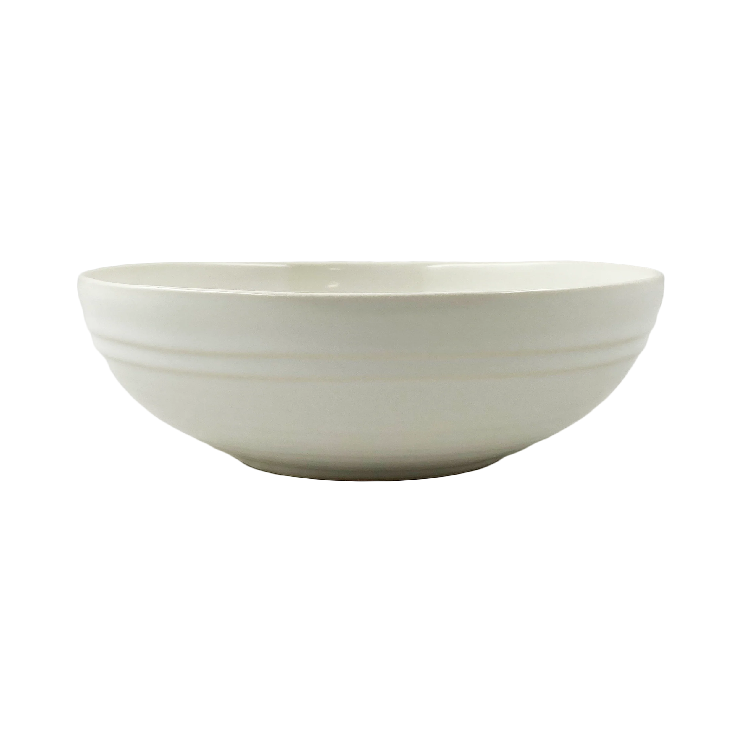 Lines Salad Bowl - White/White