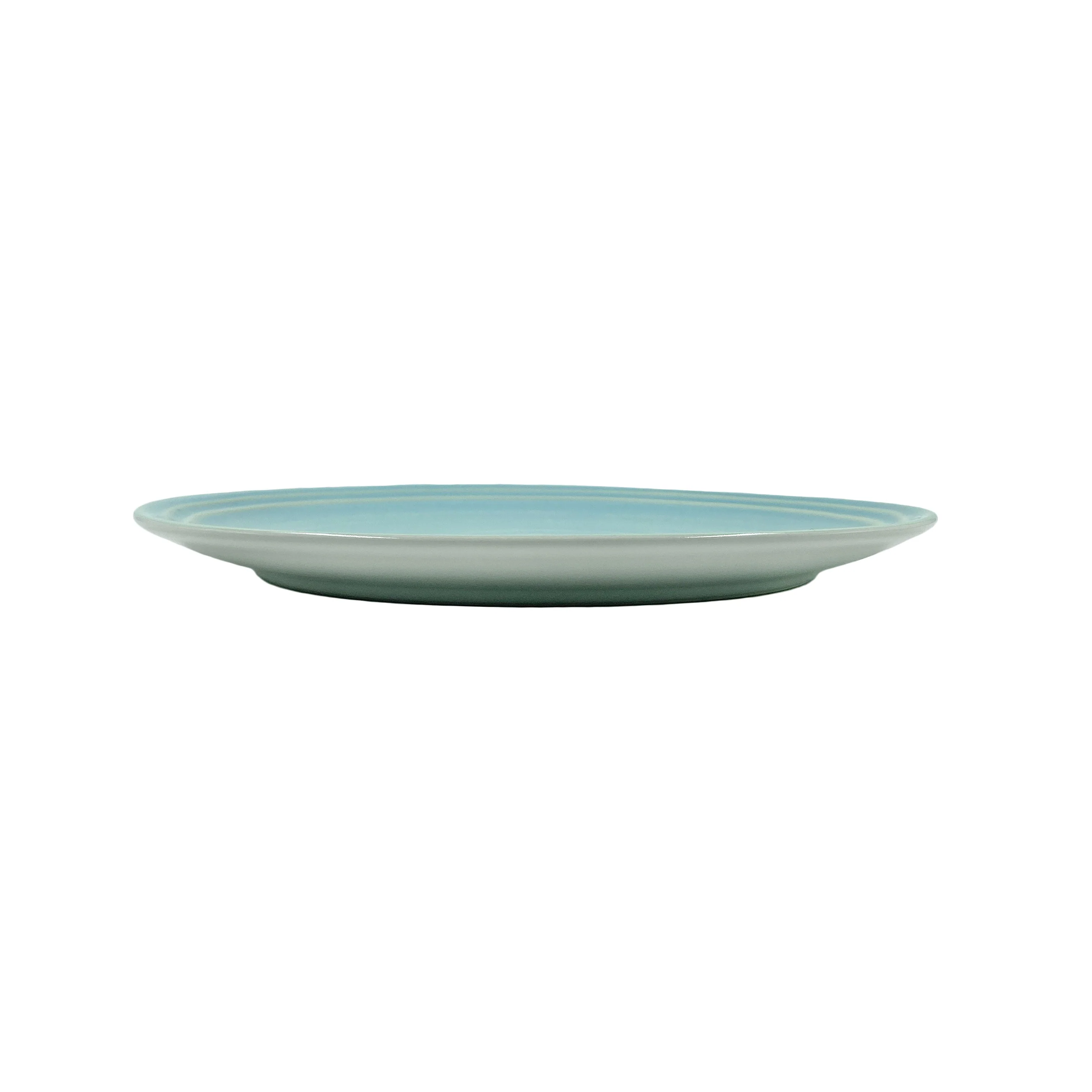 Lines Salad Plate - White/Blue - Set of 4 - Image 2