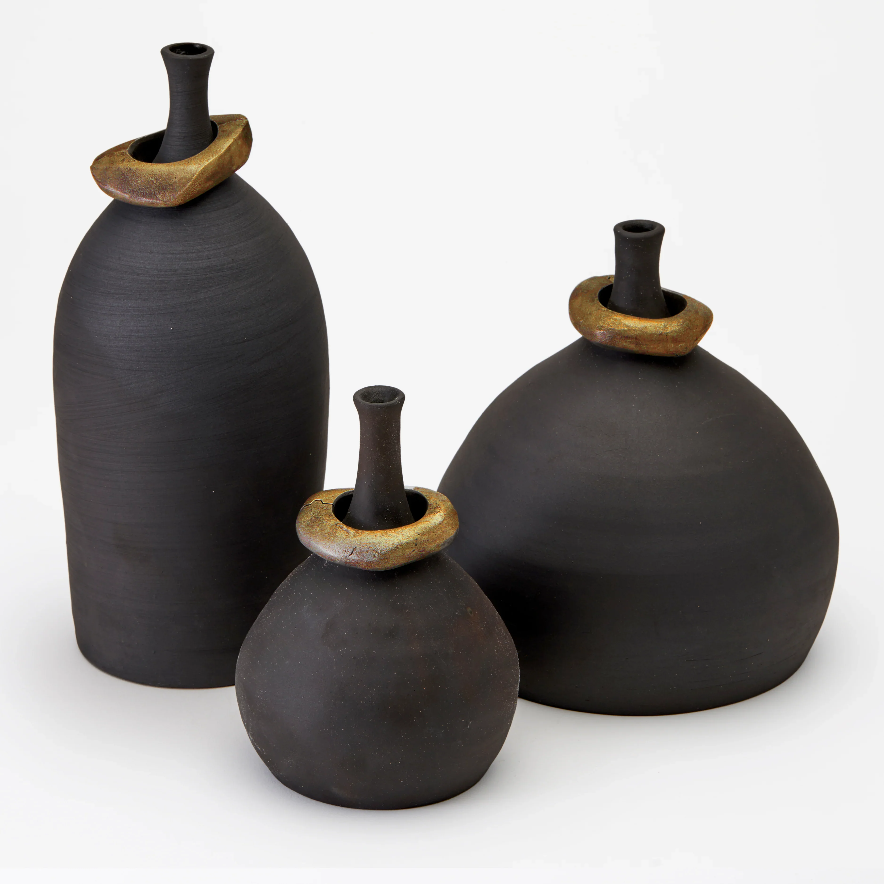 Mona Vessels with Brass Rings - Image 2