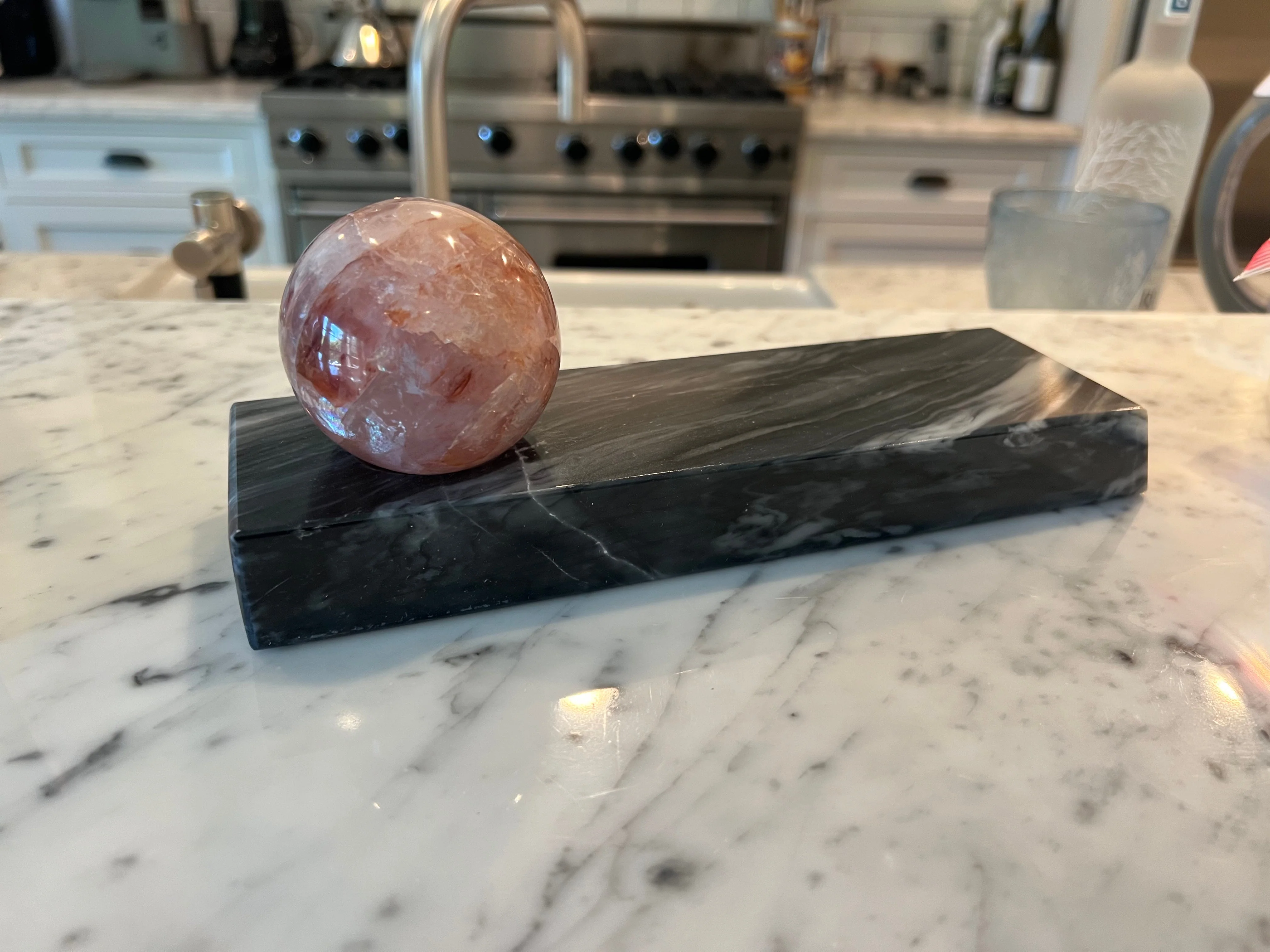 Onyx Wine Bottle Holder / Sphere Holder - Image 2