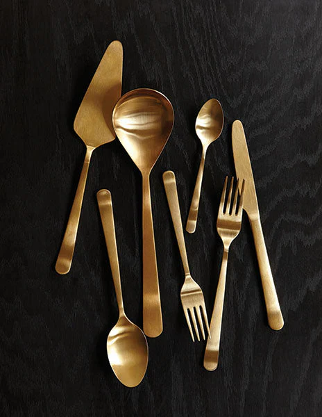 Oslo Cutlery Set in Matte Gold - Image 2