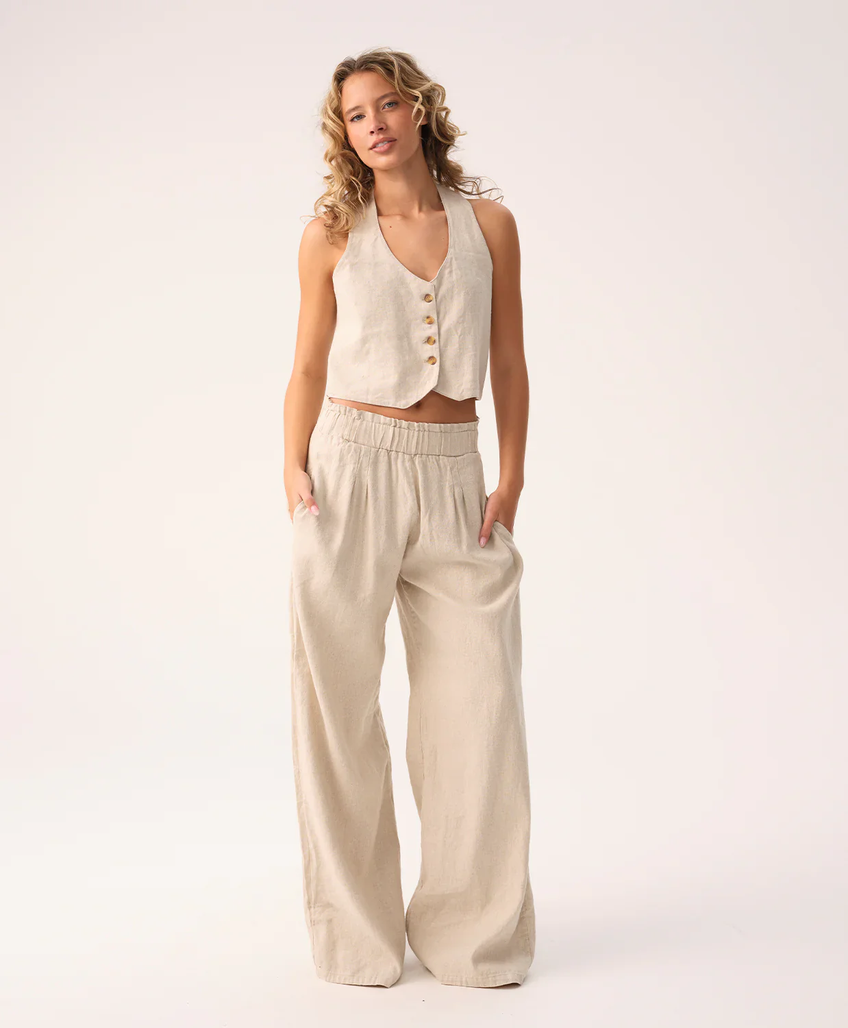 Payton Linen Vest - Image 5