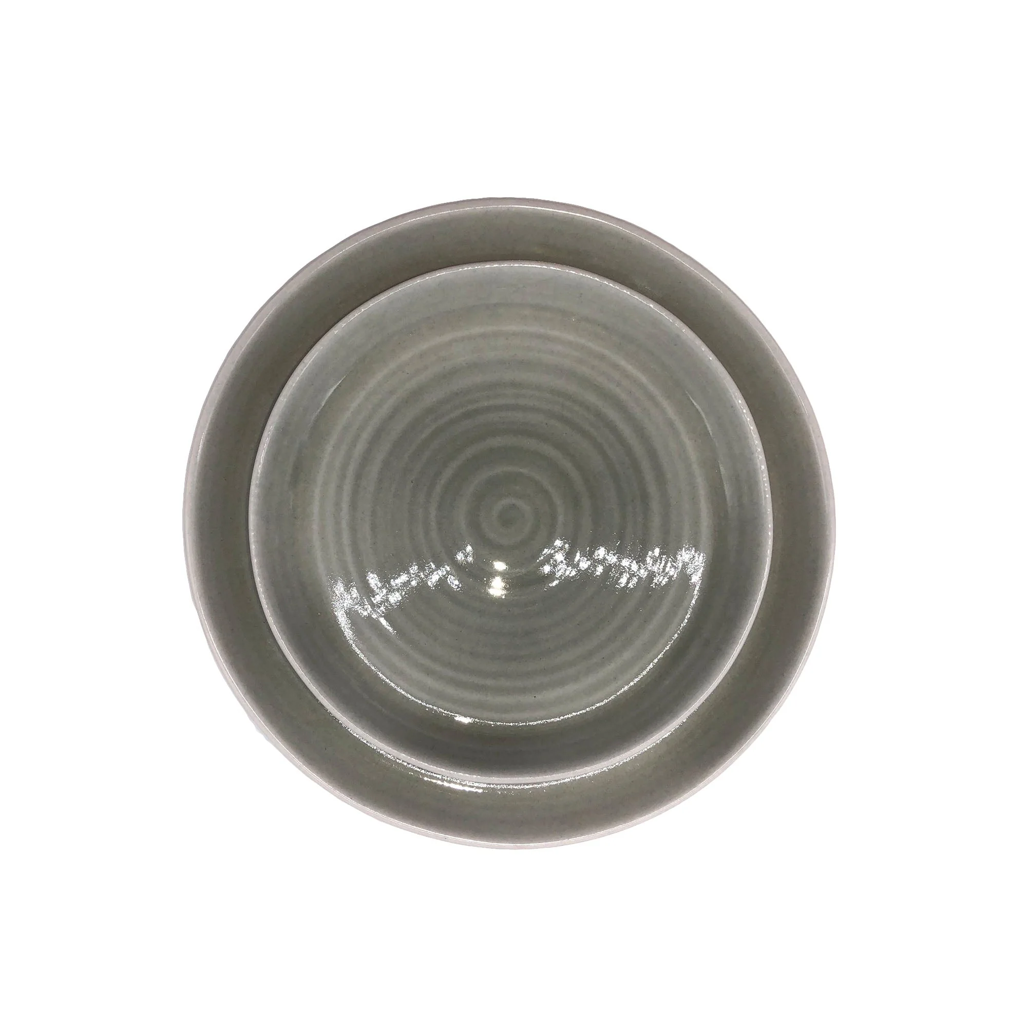 Pinch Grey Stoneware 4 Piece Dinnerware Set, Service For 1 - Image 3