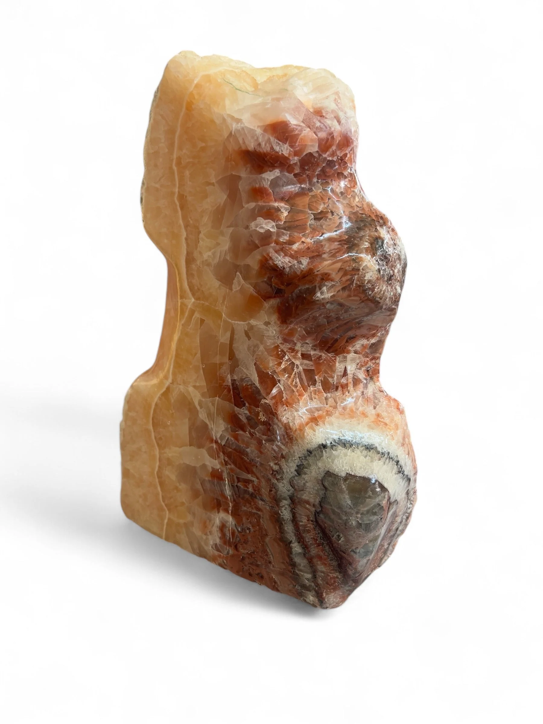 Red, Yellow & Orange Banded Calcite