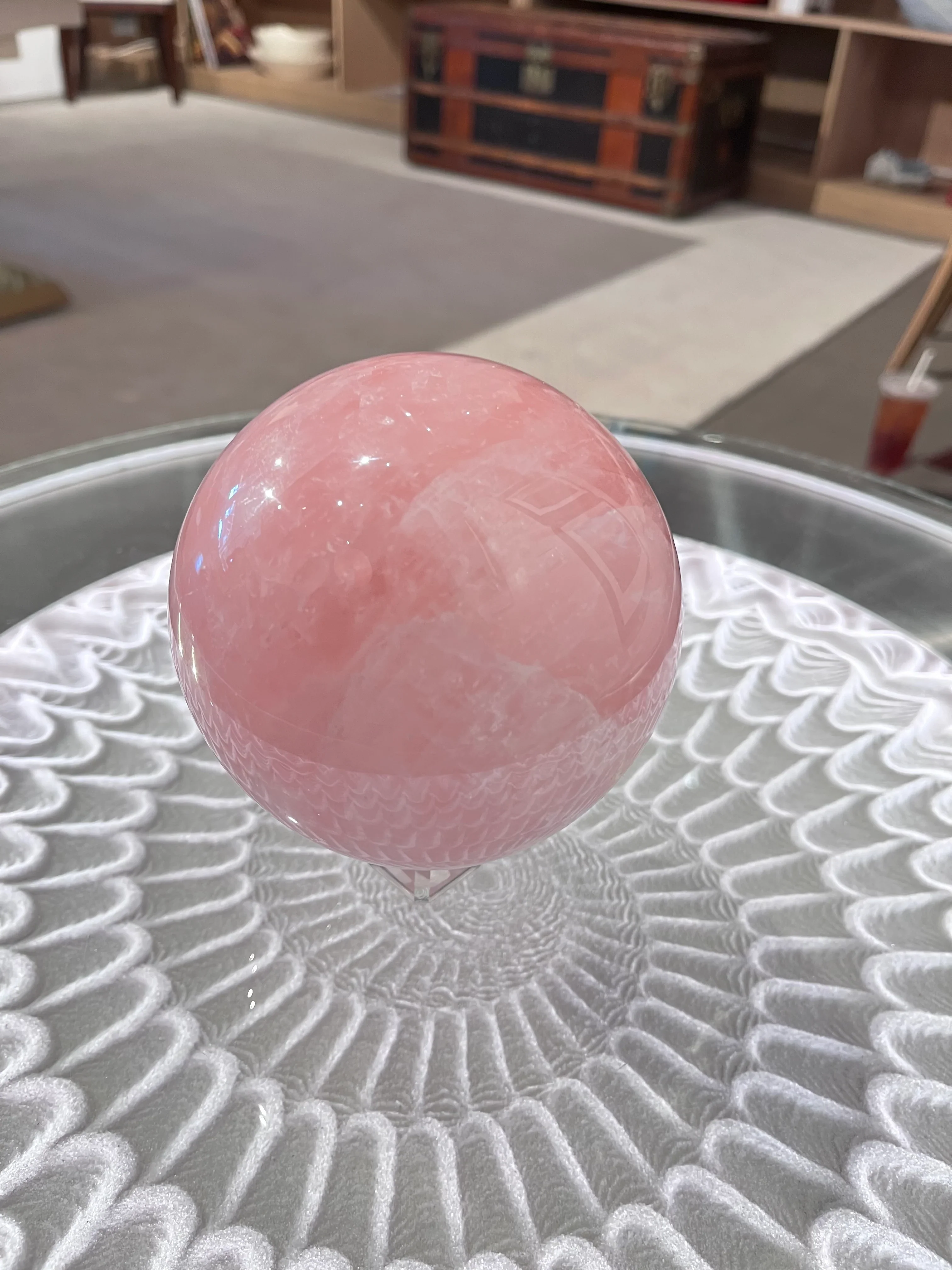 Rose Quartz Sphere - Image 2