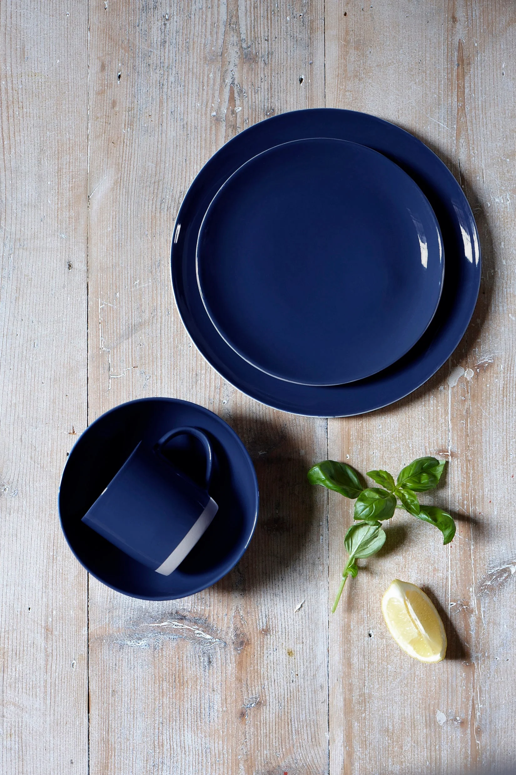 Shell Bisque 4-piece place setting - Indigo - Image 7