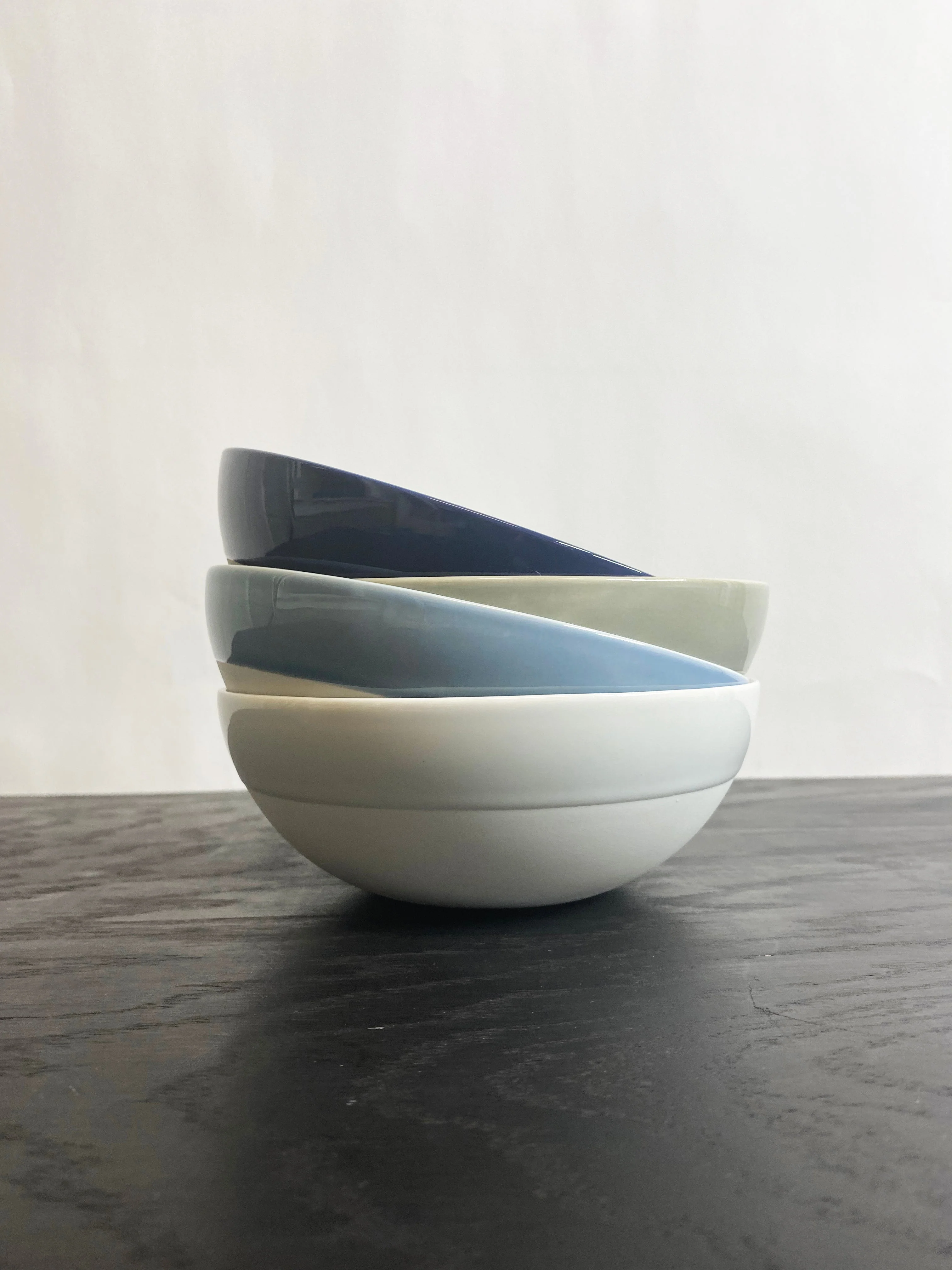 Shell Bisque Cereal Bowl Blue - Set of 4 - Image 3
