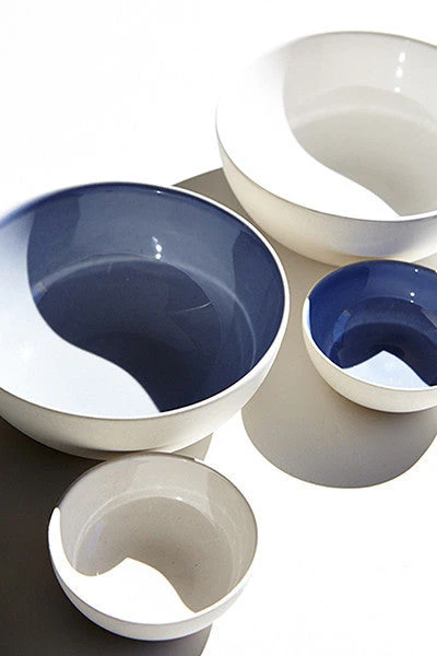 Shell Bisque Cereal Bowl Blue - Set of 4 - Image 4