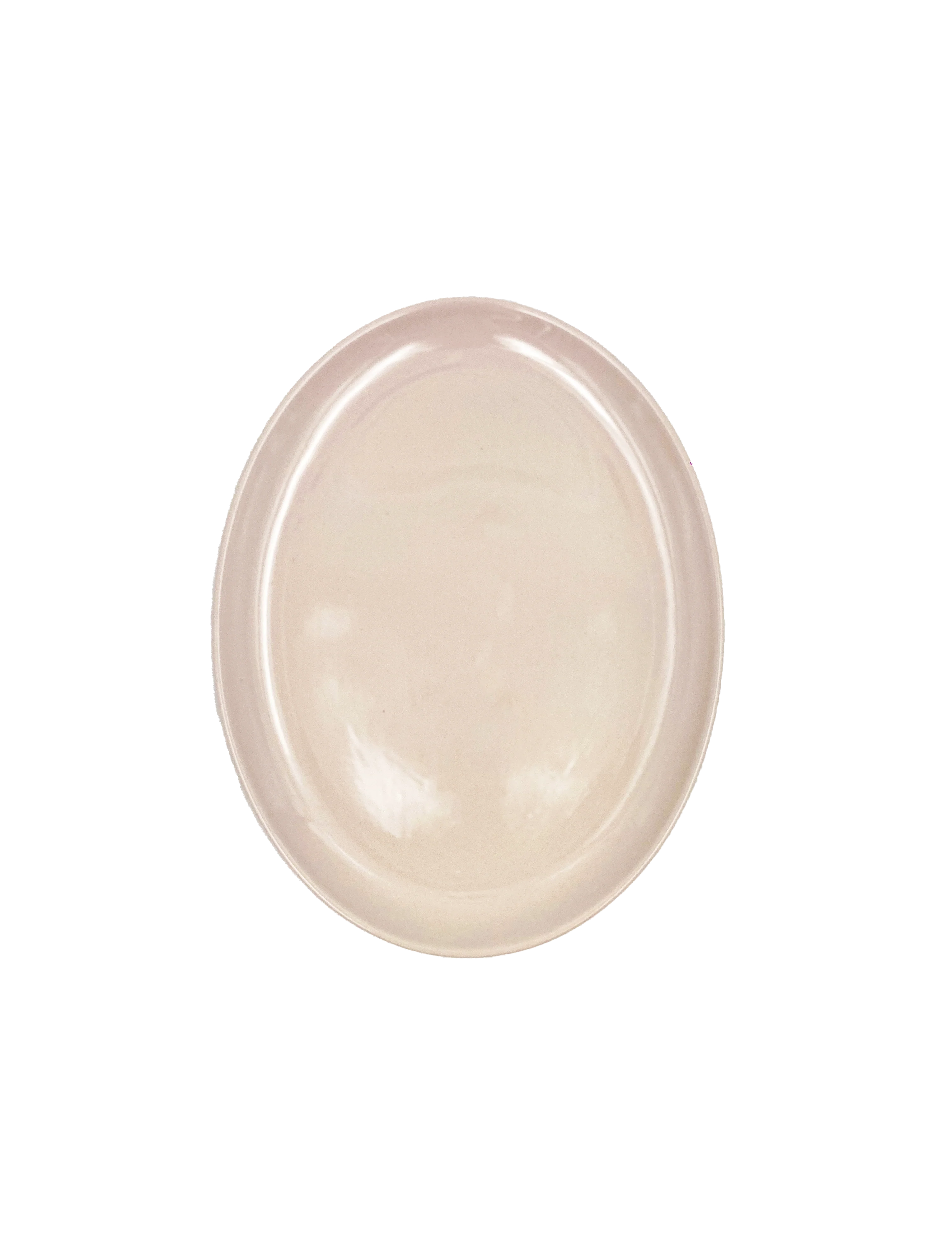 Shell Bisque Medium Oval Plate- Soft Pink- Set of 4