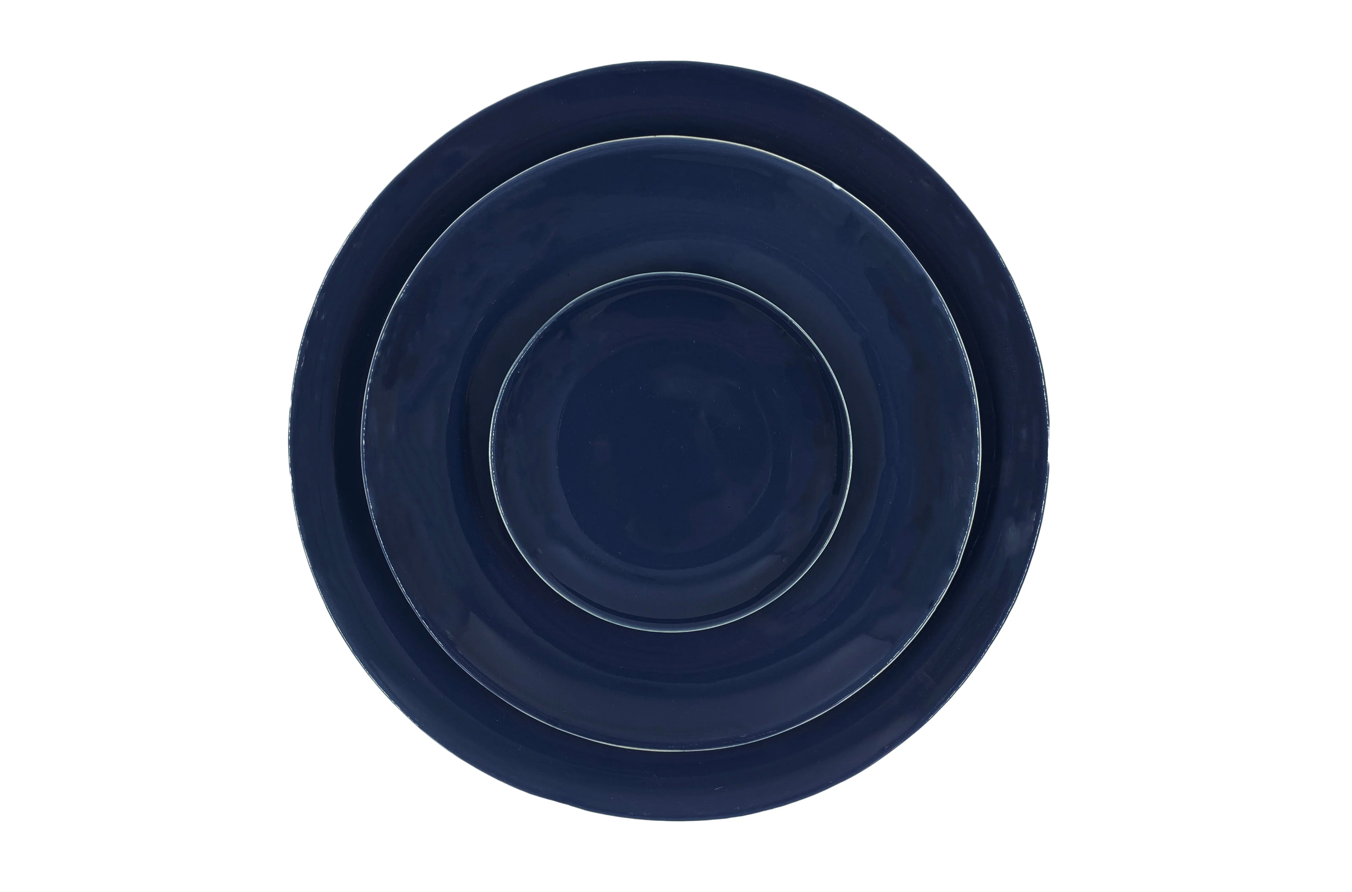 Shell Bisque Salad Plate Indigo - Set of 4 - Image 2
