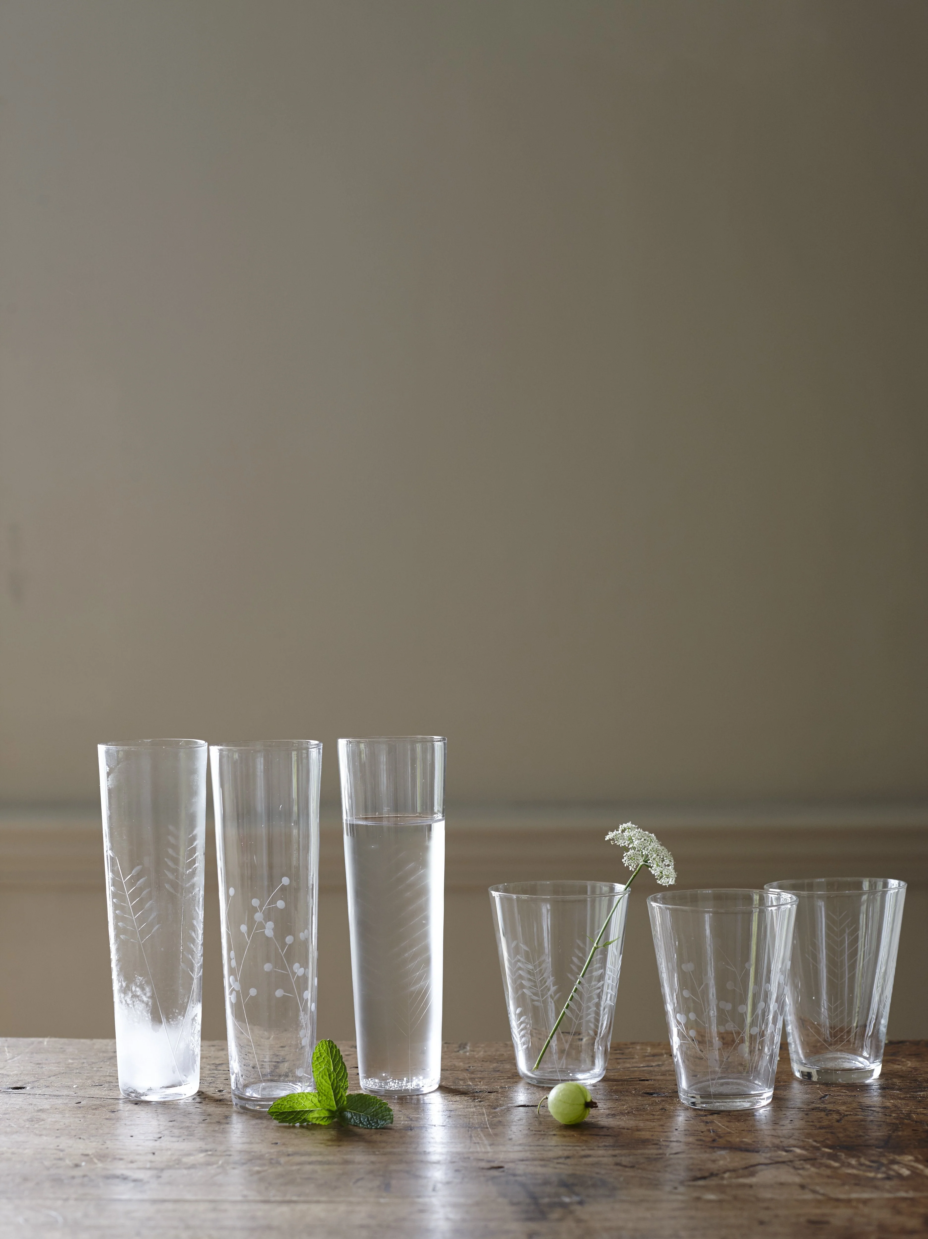 Sienna Etched Wine Glasses - Set of 6 - Image 4