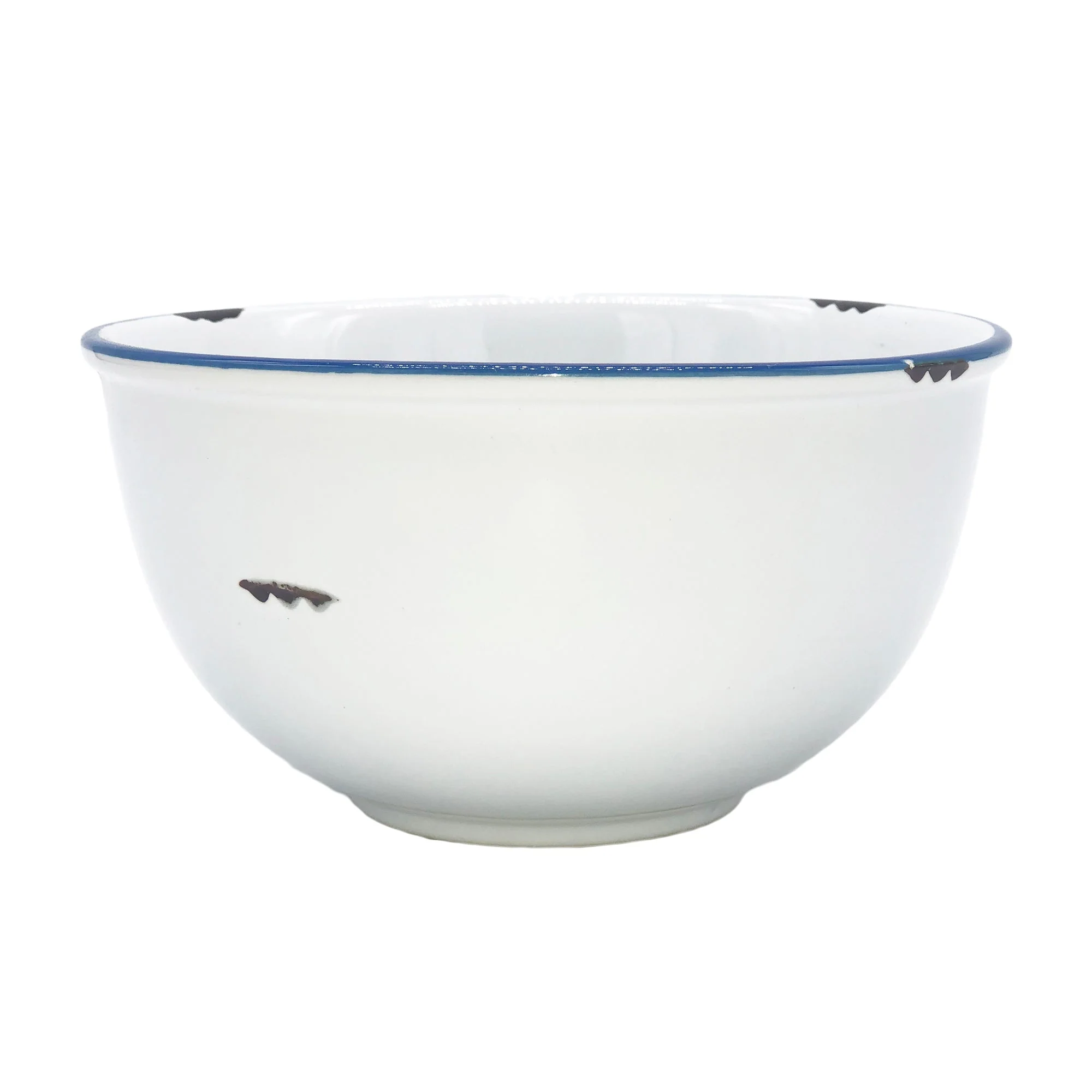 Tinware 7-Piece Prep Set- White w/ Blue Rim - Image 2