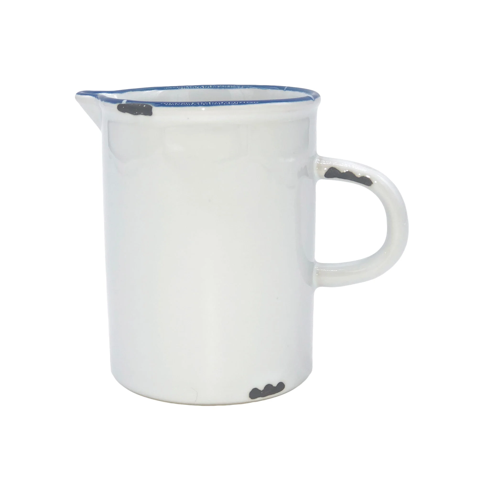 Tinware 7-Piece Prep Set- White w/ Blue Rim - Image 3