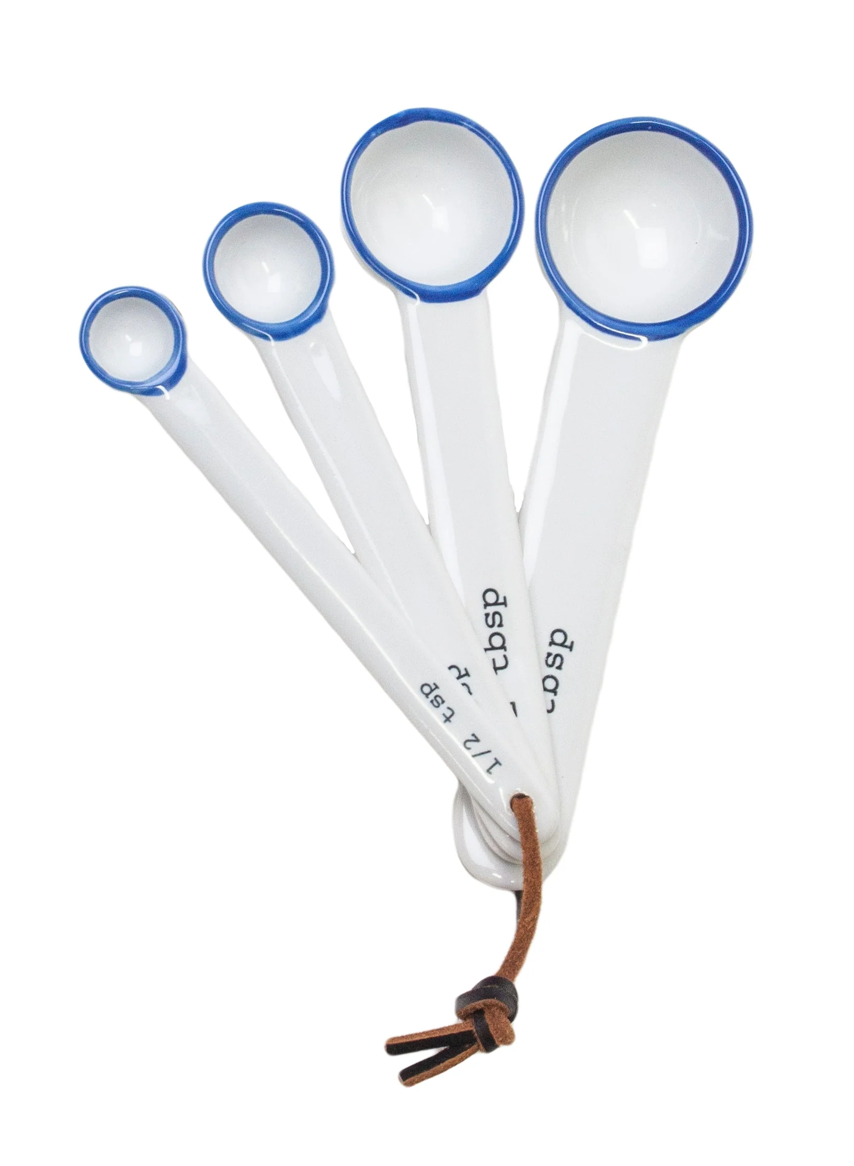 Tinware 7-Piece Prep Set- White w/ Blue Rim - Image 5