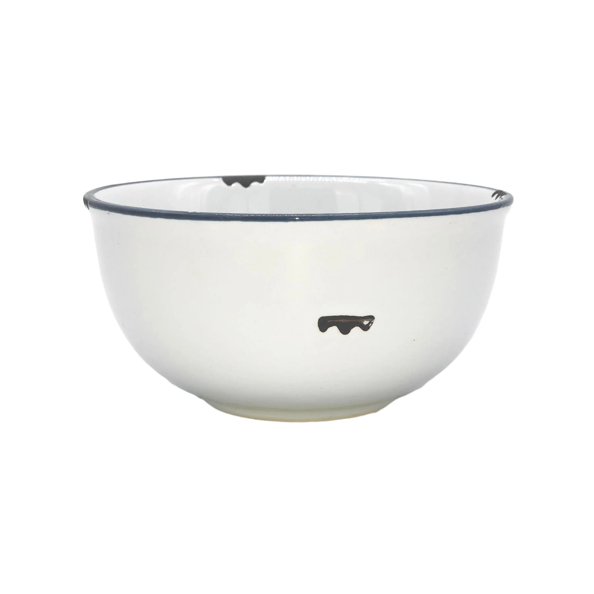 Tinware 7-Piece Prep Set- White w/ Slate Rim - Image 2