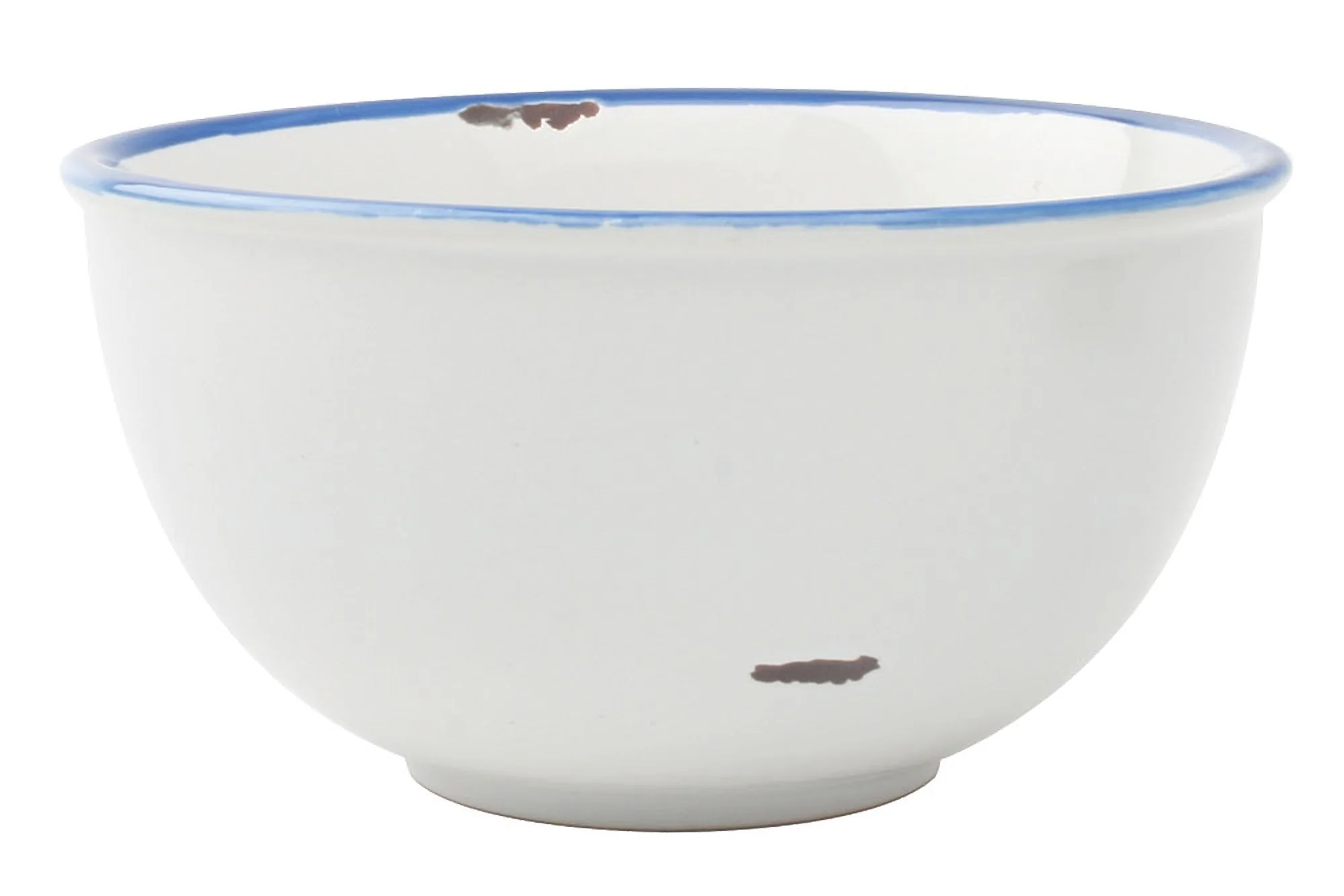Tinware Blue Rim Stoneware 4 Piece Dinnerware Set, Service For 1 - Image 3