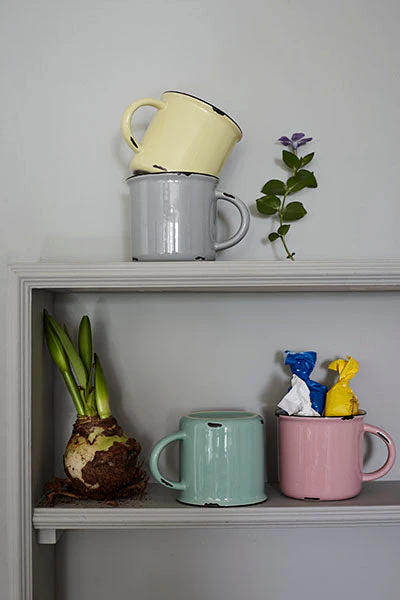 Tinware Mug in Cashmere Blue - Set of 4 - Image 5