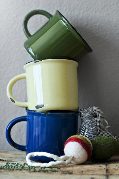 Tinware Mug in Light Grey - Set of 4 - Image 4