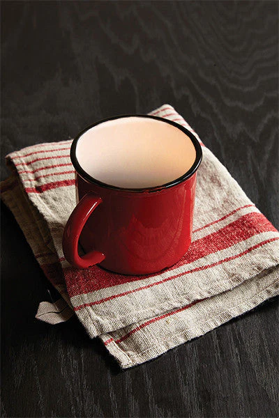 Tinware Mug in Red - Set of 4 - Image 4
